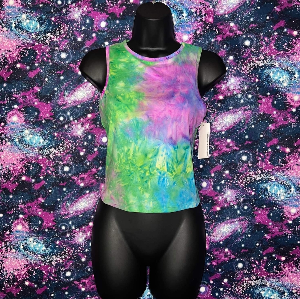 Lavoro Green Tie-Dye Top